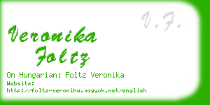 veronika foltz business card